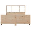 vidaXL Cama con estantería sin colchón madera maciza 120x190 cm