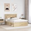 vidaXL Estructura de cama Sonoma 140 x 200 cm Madera de pino macizo