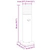 vidaXL L&aacute;mparas suelo exterior con sensor 3 uds aluminio negro 50 cm