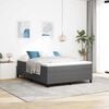 vidaXL Cama de plataforma Gris Claro 160 x 200 cm tela