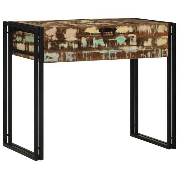 vidaXL Mesas de tocador de dormitorio Madera maciza recuperada