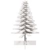 vidaXL Árbol de Navidad de adorno madera maciza pino blanco 100 cm