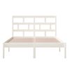 vidaXL Estructura de cama de madera maciza de pino blanco 140x200 cm