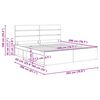vidaXL Estructura de cama con cabecera Roble ahumado 200 x 200 cm
