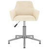 vidaXL Sillas de comedor giratorias 4 unidades terciopelo color crema