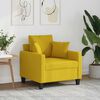 vidaXL Sill&oacute;n de tela amarillo claro 60 cm