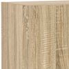 vidaXL Mueble de TV de pared con luces LED roble Sonoma 40,5x35x80 cm