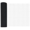 vidaXL Cerca de Alambre Soldado Gris 0.4 x 50 m Acero