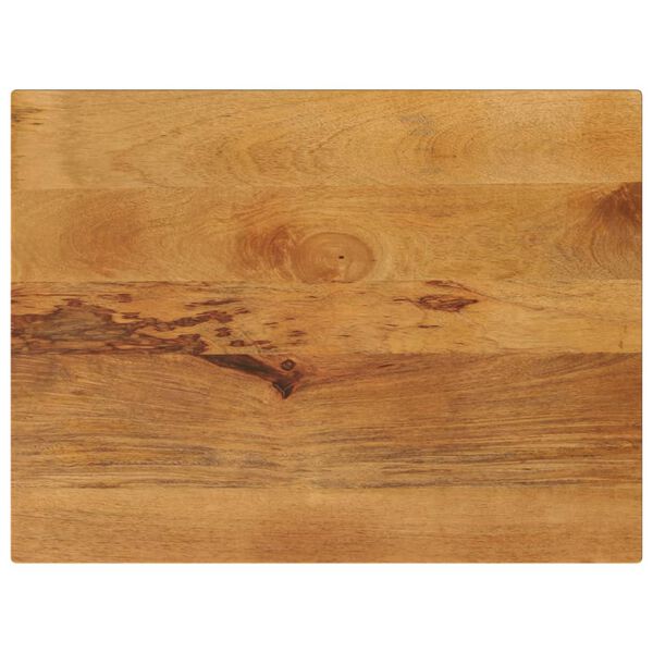 vidaXL Tablero de mesa rectangular madera maciza mango 80x70x3,8 cm