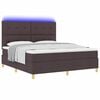 vidaXL Cama tipo Box Spring Marr&oacute;n Oscuro 180 x 200 cm tela