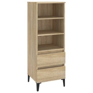 vidaXL Aparador alto madera contrachapada roble Sonoma 40x36x110 cm