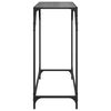 vidaXL Mesa consola con superficie de vidrio negro acero 80x35x81 cm