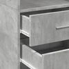 vidaXL Aparador de madera de ingenier&iacute;a gris hormig&oacute;n 40x42,5x185 cm