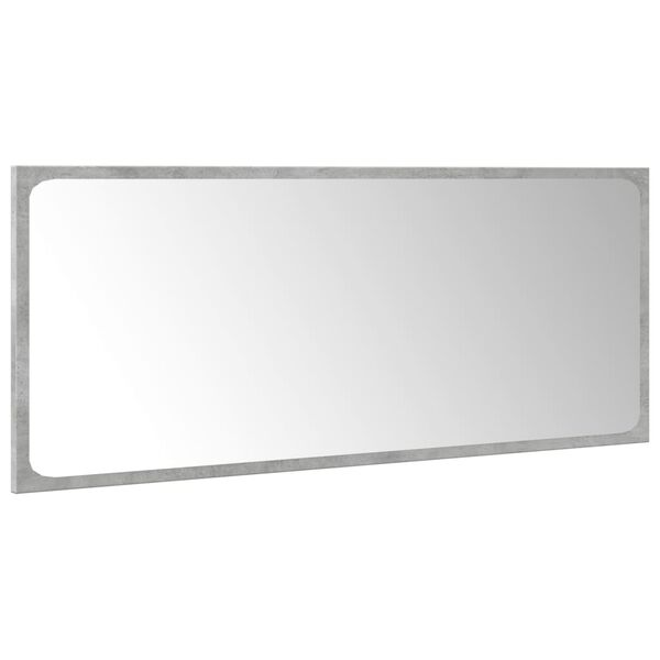vidaXL Juego muebles de ba&ntilde;o 4 pzas madera contrachapada gris hormig&oacute;n