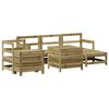 vidaXL Juego de sof&aacute;s de jard&iacute;n 7 pzas madera de pino impregnada