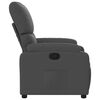 vidaXL Sill&oacute;n reclinable de tela gris oscuro