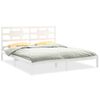 vidaXL Estructura de cama madera maciza blanco 200x200 cm