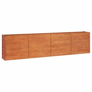 vidaXL Arriate oxidado de acero corten 320x40x77 cm
