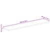 vidaXL Tablero de mesa rectangular madera maciza acacia 160x30x3,8 cm