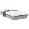 vidaXL Estructura de cama con almacenamiento Gris Hormig&oacute;n 80 x 200 cm