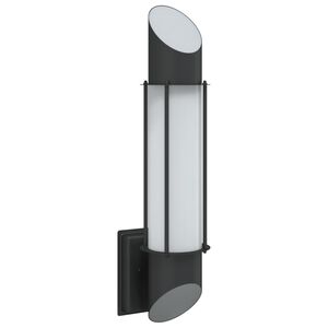 vidaXL Aplique de exterior de acero inoxidable negro