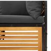 vidaXL Set de sof&aacute;s de jard&iacute;n con cojines 9 pzas madera maciza acacia