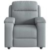 vidaXL Sill&oacute;n reclinable de tela gris claro