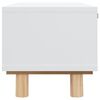 vidaXL Mesa de centro madera contrachapada y de pino blanco 80x40x30cm