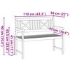 vidaXL Banco de jard&iacute;n Marr&oacute;n 110 x 56 x 90 cm Madera de Acacia S&oacute;lida