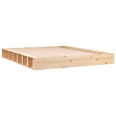 Cama Moderno Estructura de Cama para adulto de madera maciza 150x200 cm  ES19553A