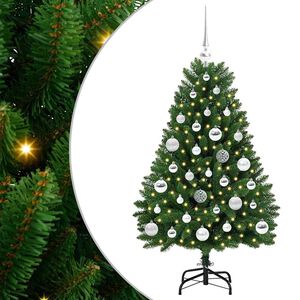 vidaXL &Aacute;rbol de Navidad artificial 120 cm 150 LED Blanco C&aacute;lido Verde