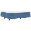 vidaXL Cama de plataforma Azul 200 x 200 cm Tela de Pana