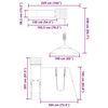 vidaXL Parque infantil de exterior madera maciza Douglas