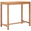 vidaXL Mesa alta de jard&iacute;n madera maciza de teca 110x60x105 cm