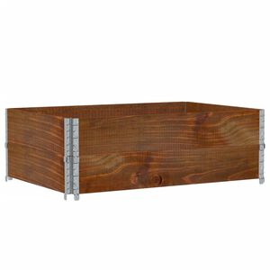 vidaXL Jardinera de madera maciza de pino marr&oacute;n 120x80 cm