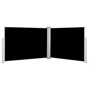 vidaXL Toldo lateral retr&aacute;ctil negro 100x1000 cm