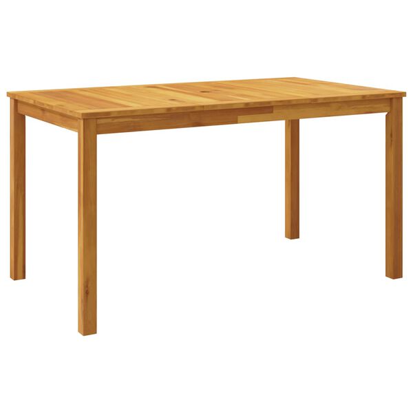 vidaXL Juego de comedor de jardín 5 piezas 140x80x74 cm madera maciza de acacia