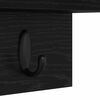 vidaXL Perchero de pared con estante Roble negro 40 x 10.5 x 18 cm
