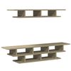 vidaXL Muebles de TV de pared madera de ingenier&iacute;a roble Sonoma