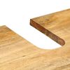 vidaXL Conjunto de muebles de ba&ntilde;o 5 piezas madera maciza mango marr&oacute;n