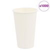 vidaXL Tazas de caf&eacute; de papel 1000 uds 16oz 400ml blanco