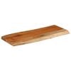 vidaXL Tablero rectangular madera de acacia borde vivo 80x40x3,8 cm