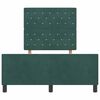 vidaXL Cama tipo Box Spring Verde oscuro 120 x 200 cm Terciopelo