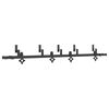 vidaXL Kit de herrajes para puertas correderas acero negro 213,5 cm