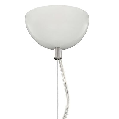 vidaXL Lámpara colgante blanco y plateado E27 Ø50 cm