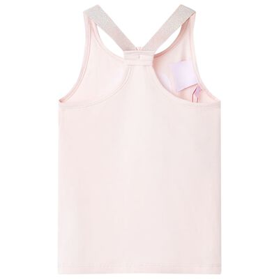 Camiseta de tirantes infantil rosa suave 92