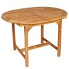 vidaXL Set de comedor de jard&iacute;n 7 piezas de madera maciza de teca