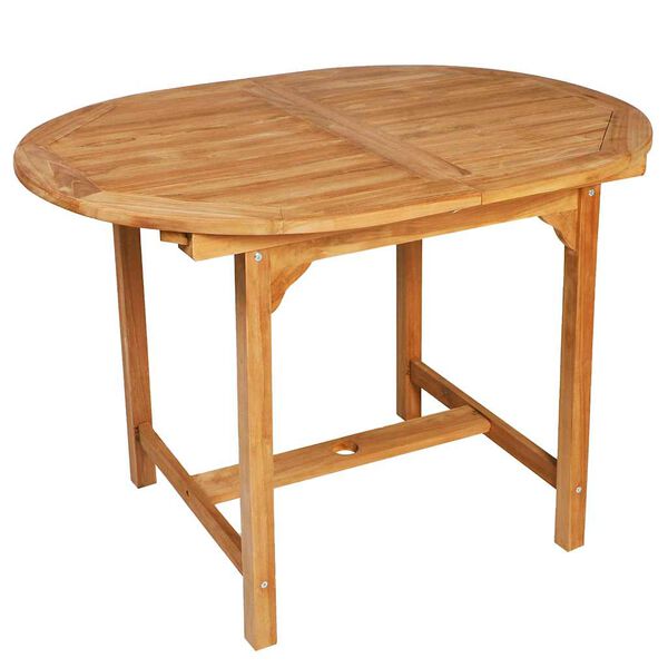 vidaXL Set de comedor de jard&iacute;n 7 piezas de madera maciza de teca