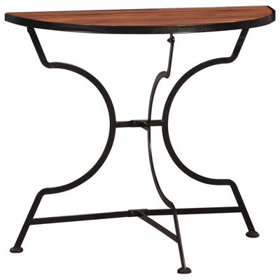 vidaXL Set mesa y sillas bistro de jardín 3 pzas madera maciza acacia