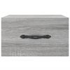 vidaXL Mesitas de noche de pared 2 uds color gris Sonoma 35x35x20 cm